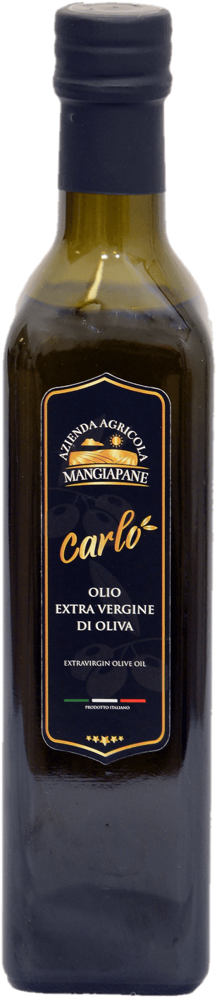 Bottiglia piccola di Olio Carlo, olio extravergine di oliva